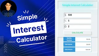How to make a Simple Interest Calculator Css Projects Using Html css js
