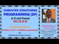 Computer Structured Programming In C and Pascal Part 10 of 37 Identifiers and expressions