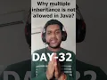 Why multiple inheritance is not allowed in Java