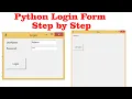Python Login Form Step by Step