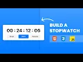 Create a Stopwatch Using HTML CSS JavaScript