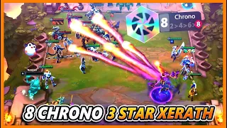 50 SHOTS PER SECOND!!! 8 CHRONO BREAKS 3 STAR XERATH ULTIMATE!! - BunnyFuFuu- Teamfight Tactics