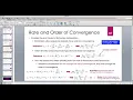 Java for Scientific Computing Rate and Order of Convergence for Sequences