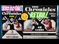 2023 Chronicles Baseball Mega Box and Blaster Box New Retail Releases
