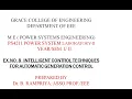 GRACE COE-PS4211-Ex No 8 Intelligent control techniques for Automatic Generation Control