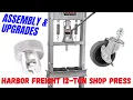 Harbor Freight 12-Ton Shop Press Assembly Modification Upgrades