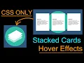 Responsive CSS Stacked Cards Hover Effects