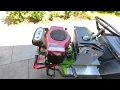 Briggs Stratton 16HP Opposed Twin straight Pipe Running and Sound Murray Lawnmower