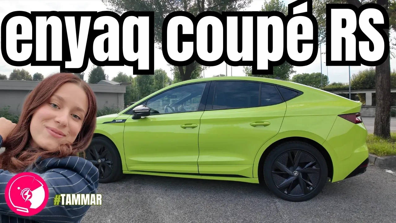 Cosa rende speciale questa SKODA ENYAQ COUPE RS verde FLUO?