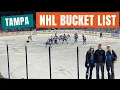 Hockey time in Tampa Florida at Amalie aka Benchmark Arena - Our NHL Bucket List Adventure