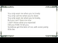 Jana Kramer - When You're Lonely Lyrics