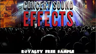 Concert Sound Effects Stage Applause Screaming Shouting Stadium Crowds Royalty Free Sample 