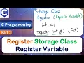 Register Storage Class Register Variable Storage Classes C Programming Language Part 1