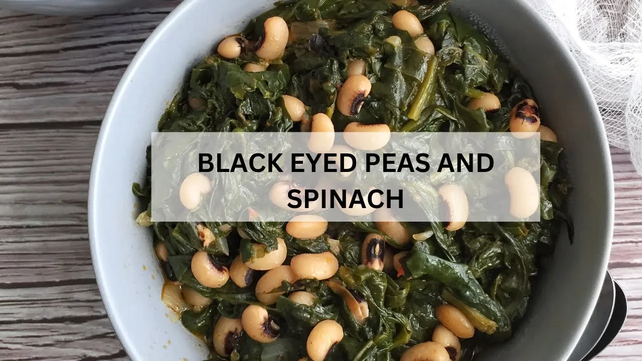 Black eyed peas and spinach