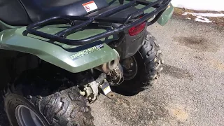 How to check the coolant on a Honda rancher