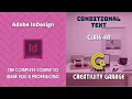 Adobe InDesign Course - Class 48 Conditional Text