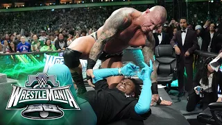 Randy Orton RKOs IShowSpeed On The Announce Table WrestleMania XL Sunday Highlights 