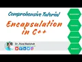 Encapsulation in C OOP Lecture Data Hiding Explained with Example