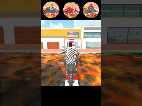 Lava Pool Ramp Cross Challenge 💥 Indian Theft Auto All Characters 🤯 #shorts #gaming #gta #viral