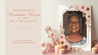 Celebrating The Life of Mercurius Moore