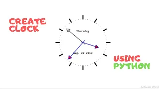 DDSRY - Python Graphic Project How to Create Clock GUI using Python Python Graphics-DDSRY