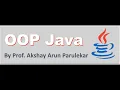 OOP Java Overview in Marathi