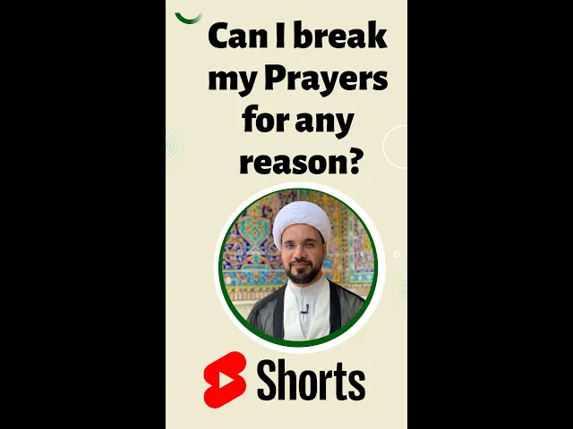⁣Can I break my prayers for any reason? #shorts