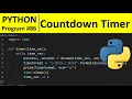 Python Program - Create a Countdown Timer in Python