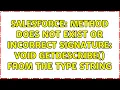 Salesforce Method does not exist or incorrect signature void getDescribe from the type String
