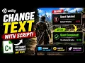 Unity Change Text With Script Unity TextMeshPro Change Text Script Unity Modify Text From Script