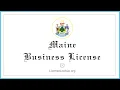 Maine Business License - What You need to get started