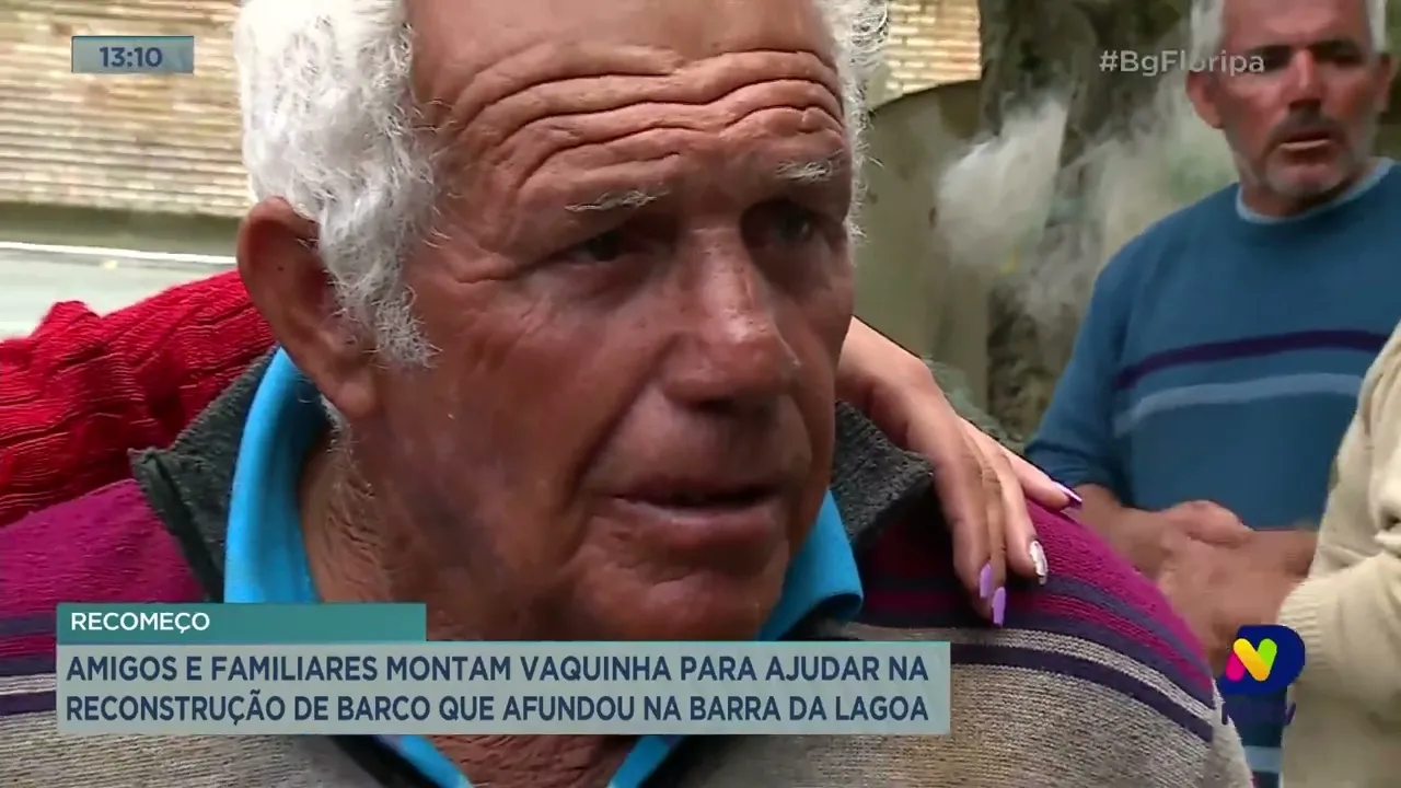 Pescadores pedem ajuda para reconstruir embarcação em Florianópolis