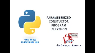 - Parameterized Constructor Program