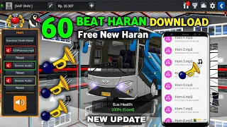 Download How To Download Bussid Top 60 Haran For Bus Simulator Indonesia | Horn 🥳 MP3