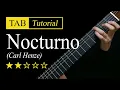Lagu (Henze) Nocturno - Guitar Lesson + TAB