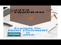 Basic Java Program to Read a String and To PRINT STATEMENT Hello World Java Basic Programming
