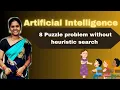 8 Puzzle problem Solving without heuristic search techniques in Artificial Intelligence