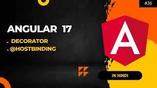 Hostbinding decorator in angular part - 5 angular 17 tutorial in Hindi
