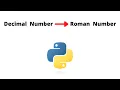 Integer number to Roman number Program to convert integer number to roman number in python