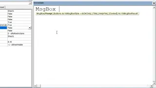 Excel Visual Basic Editor - The MsgBox Method