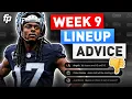 Week 9 Start or Sit Advice Waiver Stashes Trades and More 2023 Fantasy Football