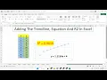 Adding The Trendline Equation And R2 In Excel