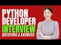 Python Developer Interview Questions and Answers How to PASS an Python Developer Interview