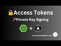 Mastering Access Tokens Secure Implementation Signing with Private Key using Spring Java