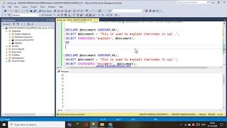 63 STRING FUNCTIONS - ASCII CHAR CHARINDEX IN SQL