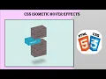 How to create Isometric Menu Hover Effects Using HTML and CSS