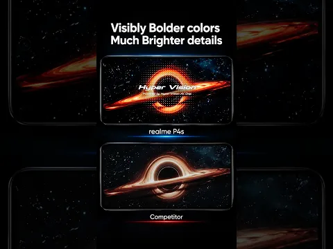 realme P4s | Brighter Details with Hyper Vision+ AI Chip