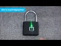 Fingerprint Padlock - Instructions