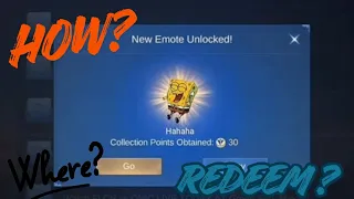 how to get mlbb spongebob collab emote spongebob hahaha emote how 
