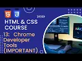 CSS Tutorial Using Chrome Developer Tools Web Development Tutorials in 2023